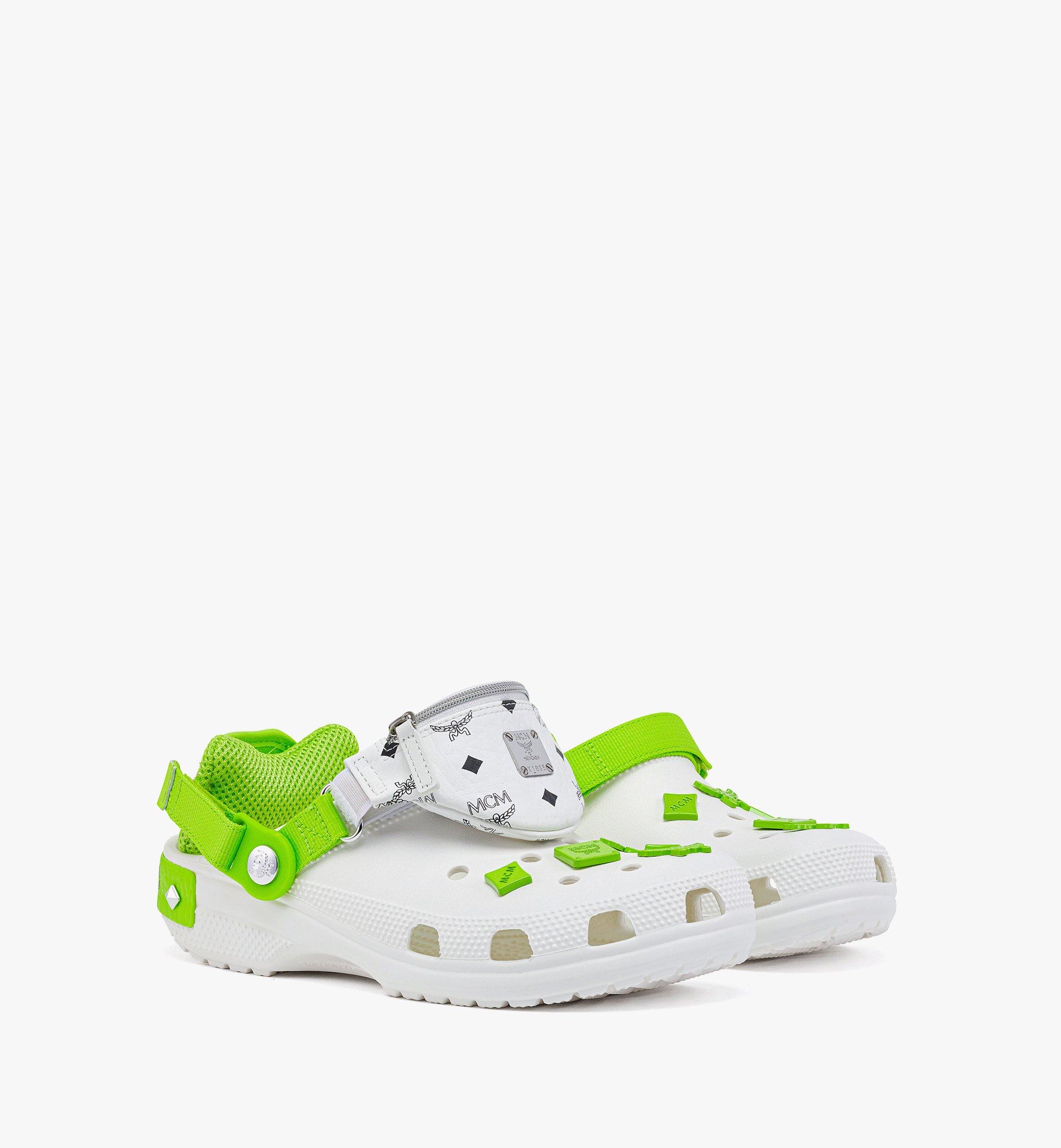 Mcm on sale white slides